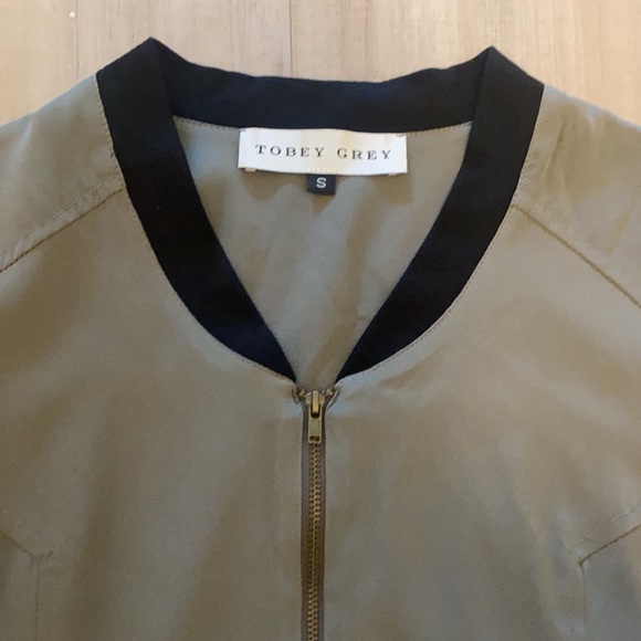 Silk Bomber Jacket - Picture 3 of 6